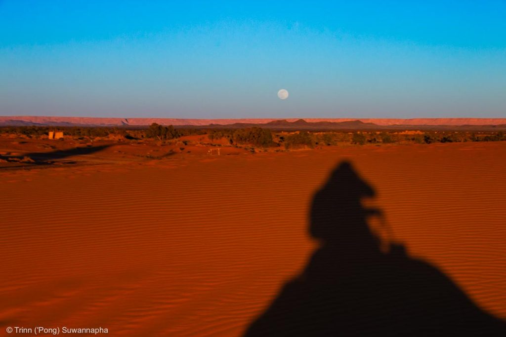 Full moon rising